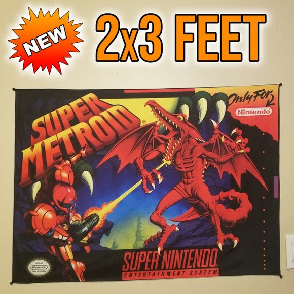 Custom Pixel Creations Video Games & Consoles Super Metroid 2x3